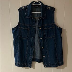 BC Essentials Blue Denim Vest
